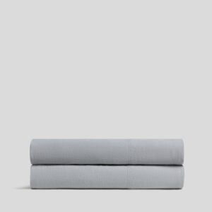 Linen Fitted Sheet (Sky)