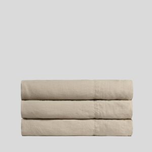 Linen Top Sheet (Toast)