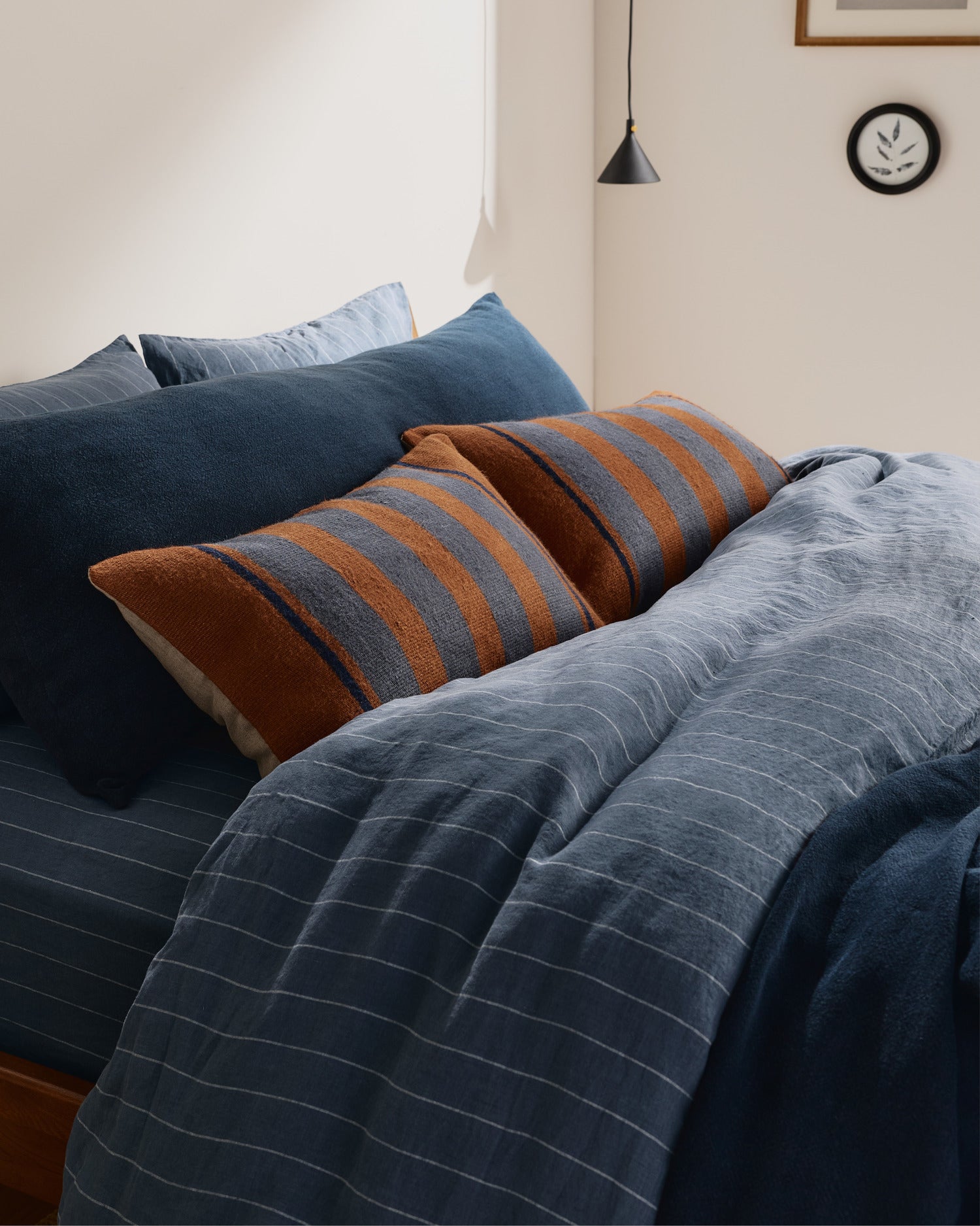 Kilim Mini Lumbar Pillow Cover (Tobacco and Dusk) - Image 2