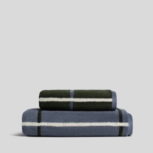 Organic Plush Towels (Dusk Windowpane)